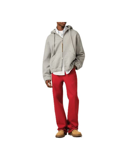 Hoodie in felpa loopback pesante. Ami Paris | USW793.JE02380951HEATHERASH GREY